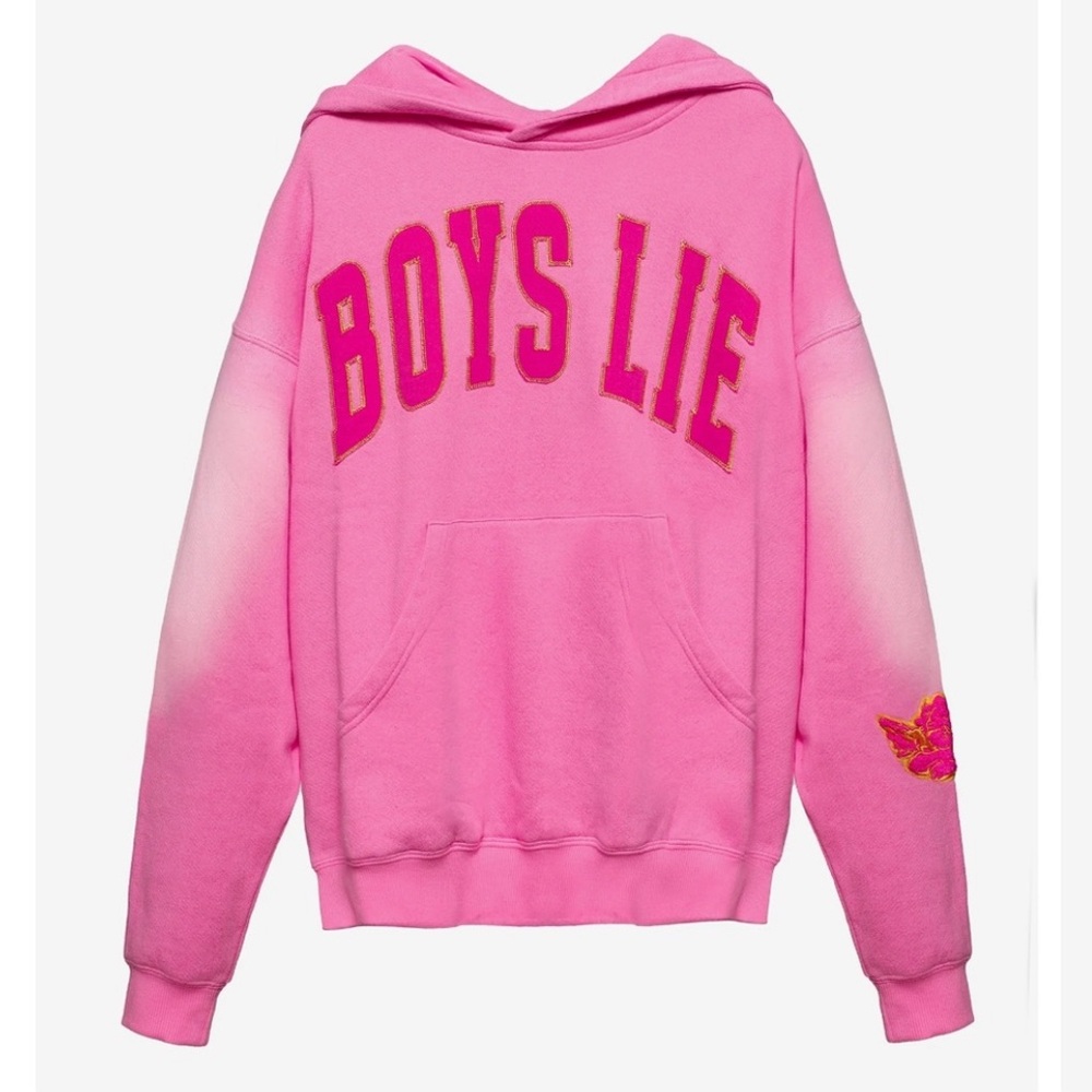 Boys lie new pink hoodie
